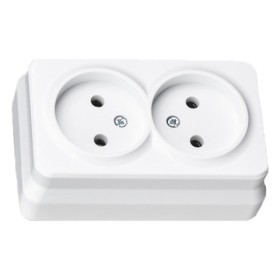 Розетка двойная без з/к Gunsan Misya