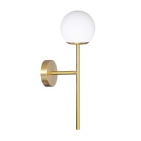 Бра, настінний світильник Goldlux 341655 Bianca E14 1x12W IP20 золотий
