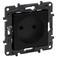 Розетка Legrand Niloe Step 16А 250В винтовой механизм черная (863519)