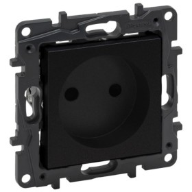 Розетка Legrand Niloe Step 16А 250В винтовой механизм черная (863519)