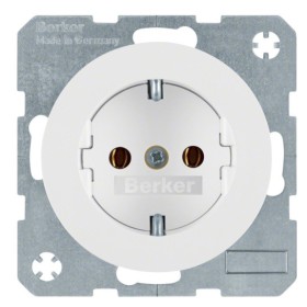 Розетка с з/к полярная белизна Berker R.x