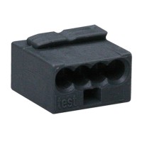 Микро-клемма для распределительных коробок WAGO на 4 проводника 243-204 темно-серая