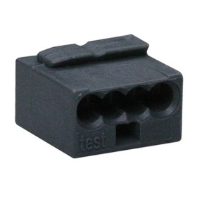 Микро-клемма для распределительных коробок WAGO на 4 проводника 243-204 темно-серая