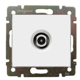 Механізм розетки телевізійної кінцевої Valena білий