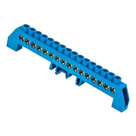 Универсальная шина TNSy изолированная «N» ШЛУ8х12-16 на DIN-рейку синяя (TNSy5502649)