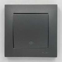 Выключатель EL-BI VEGA антрацит матовый 1-кл промежуточный ( 510-016700-214 )