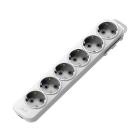 Колодка EL-BI 6-на з заземленням з шторками Myra ( 527-010200-601 )