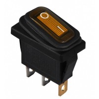 Переключатель Аско-Укрем KCD3-101NW YL/B (0-I) IP54 с подсветкой желтый (A0140040037)