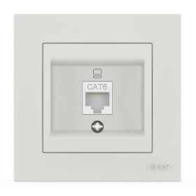 Розетка EL-BI VEGA белый мат компьютерная 1-я CAT6 RJ45 ( 510-016200-247 )