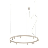 Люстра Nowodvorski 12287 Fourty Round GU10 R35+LED 11+6x10W+9W 3000K 710Lm IP20 бежевая