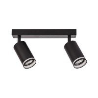 Світильник поворотний, спот Goldlux 322333 Paris GU10 2x10W IP20 Чорний