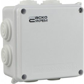Розподільча коробка Аско-Укрем (TY-RA) 100x100x70мм (A0150170018)