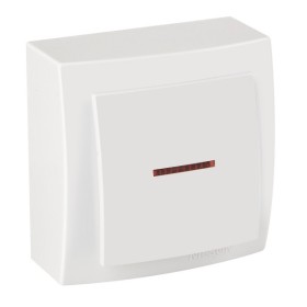 Вимикач Nilson Themis білий 1кл з підсвіткою (26111002)