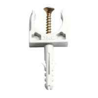 Забивной держатель с защелкой и дюбелем DKC 51320 Ø20мм