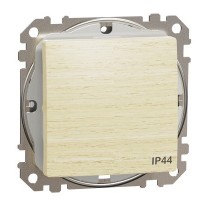 Одноклавишный переключатель Schneider Electric Sedna Design & Elements IP44 береза SDD280106