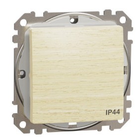 Одноклавішний перемикач Schneider Electric Sedna Design & Elements IP44 береза SDD280106