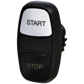 Двойная кнопка-модуль ETI NSE-PB2/WC-STSP «START/STOP» черная/белая (4774034)