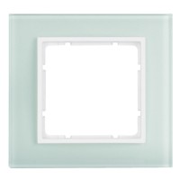 Рамка стеклянная 1-местная полярная белизна Berker B.7