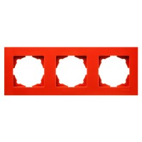 Рамка 3-местная Gunsan Eqona оранжевая