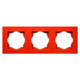 Рамка 3-местная Gunsan Eqona оранжевая