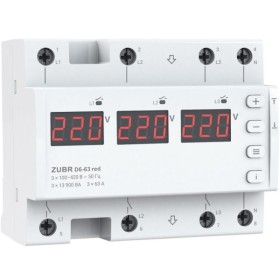 Реле контролю фаз ZUBR D6-63 red 63А (230В/380В)