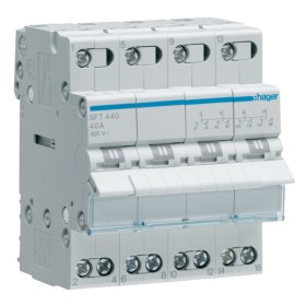 Перемикач Hager SFT440 4P 40А/400В 4м I-0-II
