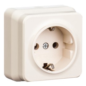Розетка с з/к Gunsan Misya крем