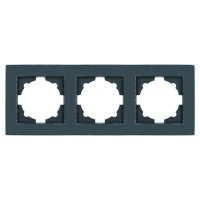 Рамка ELBI VEGA Colorline темно-синя 3-на (510-012110-227)