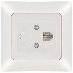 Телефонна розетка NE-AD ARAS 93-111-11-1 кремова