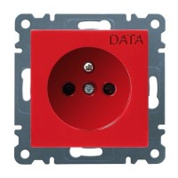 Розетка DATA WL1029 Lumina-2, красная, Hager