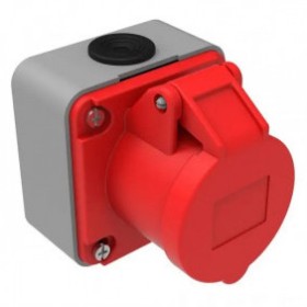 Настінний роз'єм Bemis BC1-1504-2510 380В 4х16A поліамід IP44 (6.2.1.159074)