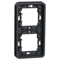 Вертикальная 2-постовая рамка Schneider Electric MUR34151 IP55 (черный)