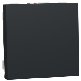 Одноклавішний вимикач Schneider Electric NU320654 (схема 1) 10А 2М (антрацит)