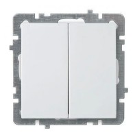 Вимикач Nilson Touran білий 1кл без рамки ( 24110403 )