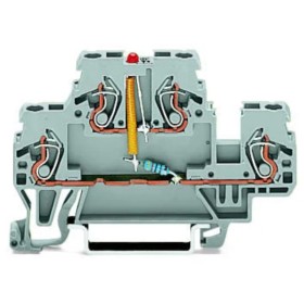 Компонентная клемма Wago 870-543/281-413 со светодиодом (серая)