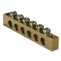 Нулевая шина Аско-Укрем 6x9 на 6 отверстий (A0150120064)