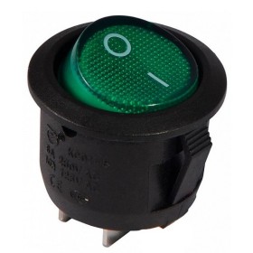 Переключатель TNSy KCD1-5-102 G/B круглый зеленый (TNSy5500712)