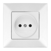 Розетка одинарна Meridian, білий