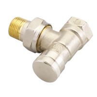 Кутовий термостатичний клапан Danfoss 003L0143 RLV Ду 15 вхід 1/2" вихід 1/2"