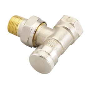 Кутовий термостатичний клапан Danfoss 003L0143 RLV Ду 15 вхід 1/2" вихід 1/2"