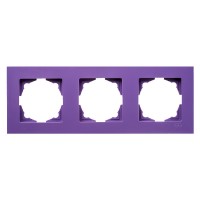 Рамка 3-місна Gunsan Eqona лілова