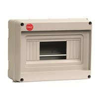 Щит настенный DKC Ram Base на 8 модулей без дверей RAL 7035