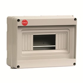 Настінний щит DKC Ram Base на 8 модулів без дверей RAL 7035