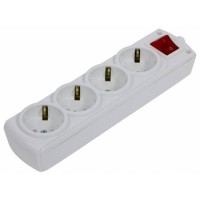 Чотиримісна колодка E.Next etes.4.zs із заземленням та вимикачем (s042106)