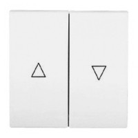 Клавіша 2-клавішного вимикача для жалюзі біла FIORENA