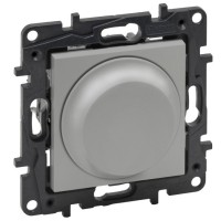 Светорегулятор Legrand Niloe Step 300Вт алюминий (863352)