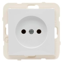 Одинарна розетка без з/к Logus 21121 TGE 16А 250В (лід)