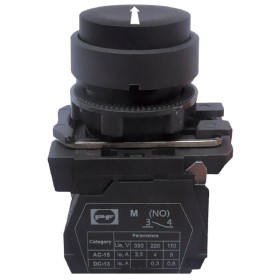 Кнопка Promfactor FP5-AL3351 1NO «біла стрілка вгору» чорна (FP5-AL3351)