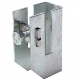 Скоба-держатель полосы DKC ND2312 40х4мм М8х20 из стали горячего цинкования (с болтом)