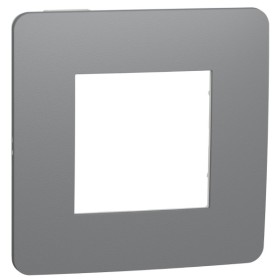 Однопостова рамка Schneider Electric NU280221 (димчасто-сірий/білий)